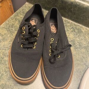 Vans Men's Black and Brown Sneakers